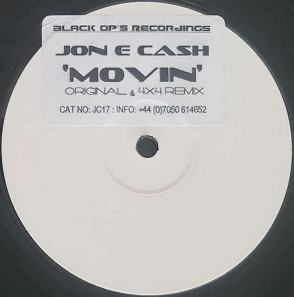 Moving by Jon E Cash - 12", W/Lbl, UK. 2003. Electronic/UK Garage, Grime Near Mint (NM or M-) Very Good Plus (VG+) - vinyl For Sale in Nottingham. - 1