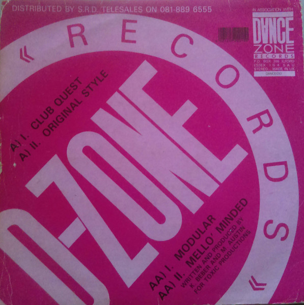 The Toxic E.P. by Toxic - 12", EP, Pin, UK. 1991. Electronic/Hardcore, Techno, Ambient Very Good (VG) Very Good (VG) - vinyl For Sale in Nottingham. - 2