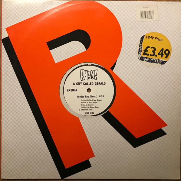 Voodoo Ray (Remix) by A Guy Called Gerald - 12", Single, UK. 1989. Electronic/Acid House Very Good (VG) Generic - vinyl For Sale in Nottingham. - 5
