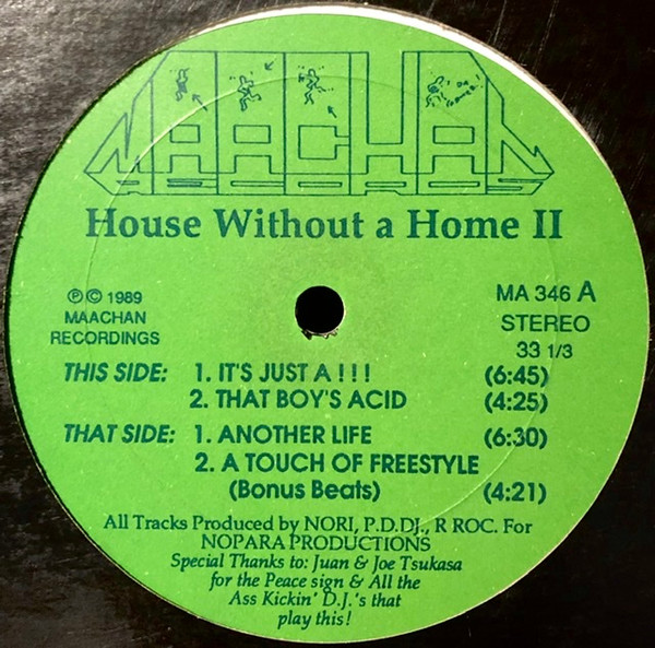 House Without A Home II by Unknown Artist - 12", US. 1989. Electronic/Acid House, House, Freestyle Very Good (VG) Generic vinyl Nottingham.