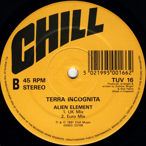 Violence by Terra Incognita - 12", UK. 1991. Electronic/Hardcore, Techno Very Good Plus (VG+) Very Good Plus (VG+) - vinyl For Sale in Nottingham. - 2
