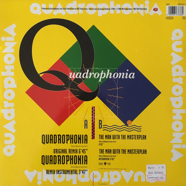 Quadrophonia by Quadrophonia - 12", Maxi, Europe. 1991. Electronic/Breakbeat, Techno Near Mint (NM or M-) Very Good Plus (VG+) - vinyl For Sale in Nottingham. - 2