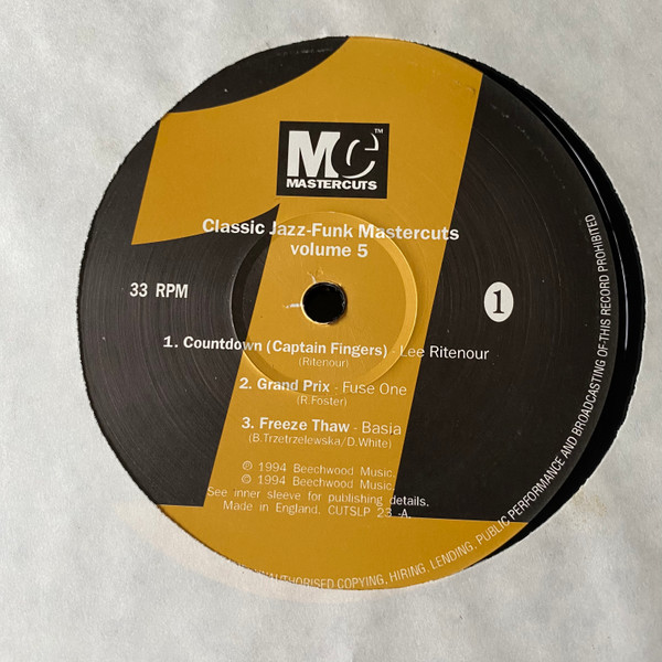 Classic Jazz-Funk Mastercuts Volume 5