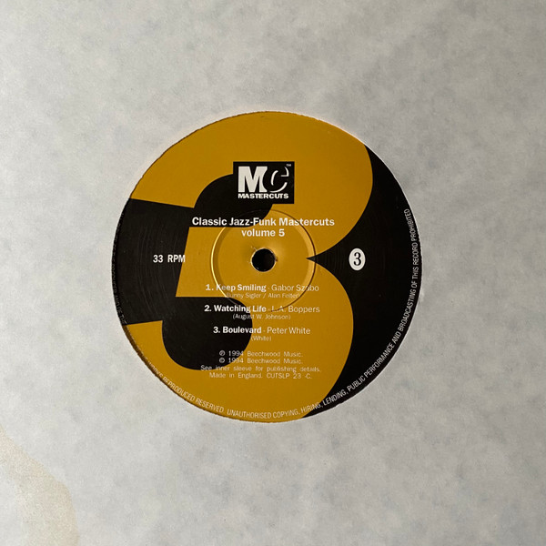 Classic Jazz-Funk Mastercuts Volume 5