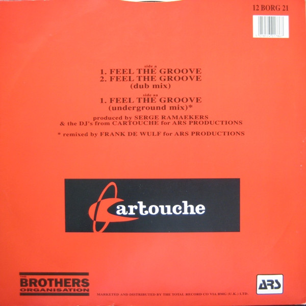 Feel The Groove by Cartouche - 12", UK. 1990. Electronic/House, Techno Very Good Plus (VG+) Generic - vinyl For Sale in Nottingham. - 2