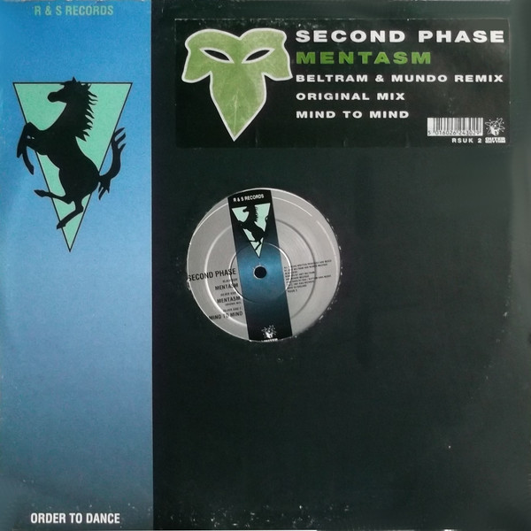 Mentasm by Second Phase - 12", UK. 1991. Electronic/Techno Very Good (VG) Very Good (VG) vinyl Nottingham.