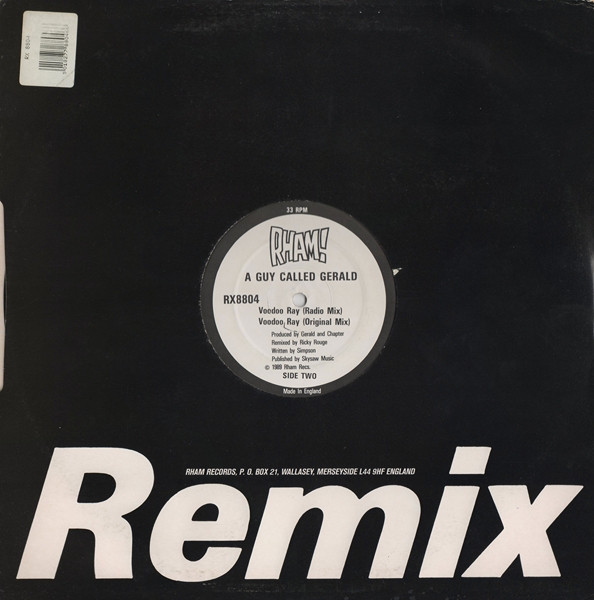 Voodoo Ray (Remix) by A Guy Called Gerald - 12", Single, UK. 1989. Electronic/Acid House Very Good (VG) Very Good (VG) - vinyl For Sale in Nottingham. - 4