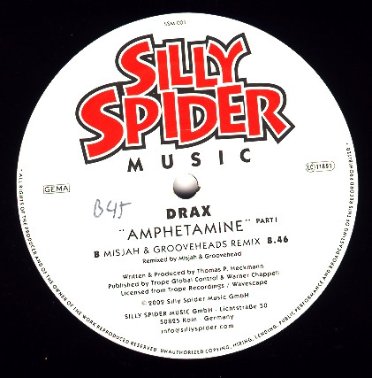 Amphetamine Part I by Drax - 12", Germany. 2002. Electronic/Trance, Acid Very Good Plus (VG+) Very Good Plus (VG+) - vinyl For Sale in Nottingham. - 2