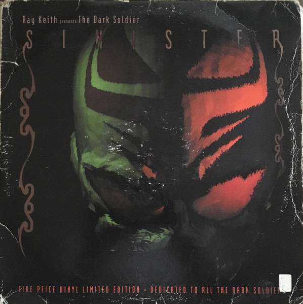 Sinister by Ray Keith Presents The Dark Soldier* - 5xLP, Album, Ltd, UK. 2001. Electronic/Drum n Bass, Jungle Near Mint (NM or M-) Very Good Plus (VG+) vinyl Nottingham.