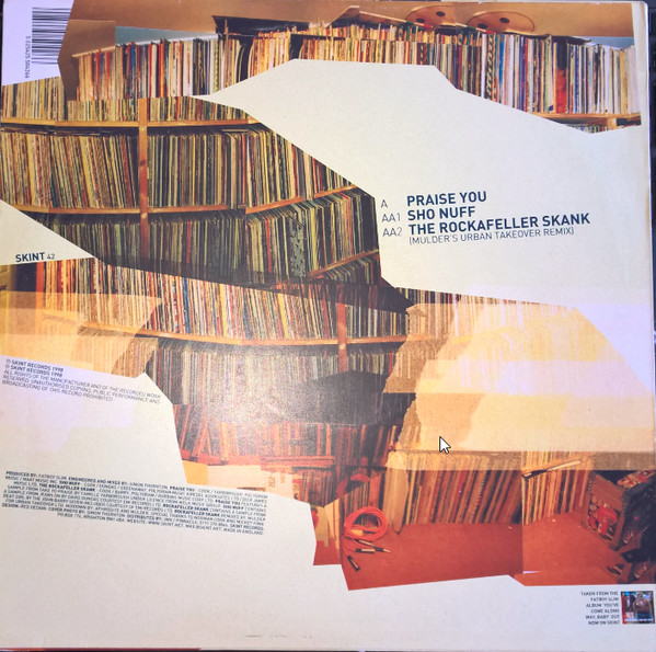 Praise You by Fatboy Slim - 12", Single, UK. 1999. Electronic/Big Beat, Drum n Bass Very Good Plus (VG+) Very Good Plus (VG+) - vinyl For Sale in Nottingham. - 2
