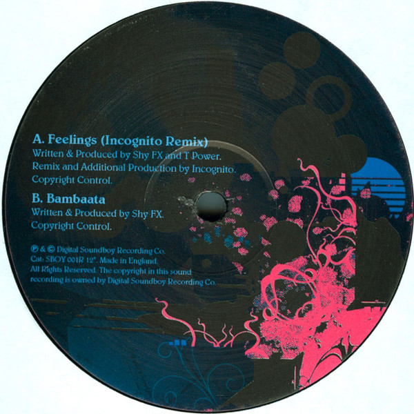 Feelings (Incognito Remix) by Shy FX & T Power - 12", UK. 2005. Electronic, Jazz/Drum n Bass Very Good Plus (VG+) Very Good Plus (VG+) - vinyl For Sale in Nottingham. - 2
