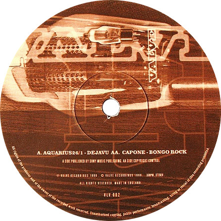 Dejavu / Bongo Rock by Aquarius26/1* / Capone - 12", UK. 1999. Electronic/Drum n Bass Near Mint (NM or M-) Near Mint (NM or M-) - vinyl For Sale in Nottingham. - 2