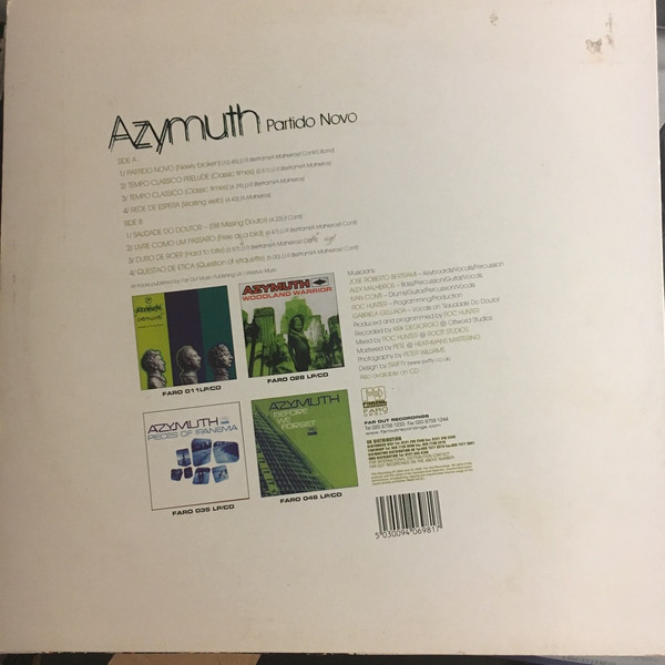 Partido Novo by Azymuth - LP, UK. 2002. Electronic/Latin, Future Jazz Mint (M) Very Good Plus (VG+) - vinyl For Sale in Nottingham. - 2