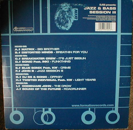 Jazz & Bass Session III by DJ SS - 5x12", Comp, UK. 2000. Electronic/Drum n Bass Mint (M) Very Good Plus (VG+) - vinyl For Sale in Nottingham. - 2