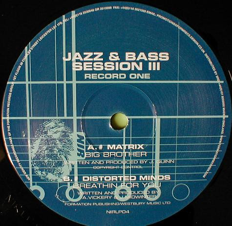 Jazz & Bass Session III by DJ SS - 5x12", Comp, UK. 2000. Electronic/Drum n Bass Mint (M) Very Good Plus (VG+) - vinyl For Sale in Nottingham. - 3