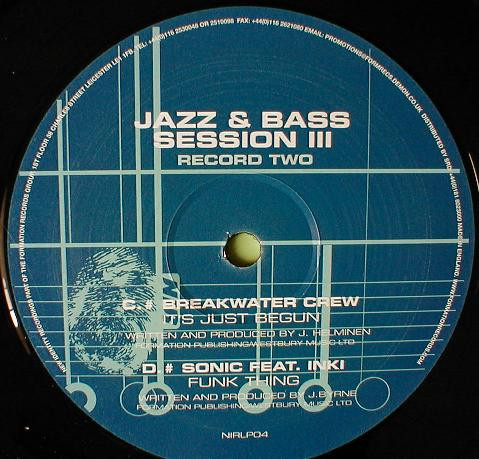 Jazz & Bass Session III by DJ SS - 5x12", Comp, UK. 2000. Electronic/Drum n Bass Mint (M) Very Good Plus (VG+) - vinyl For Sale in Nottingham. - 4