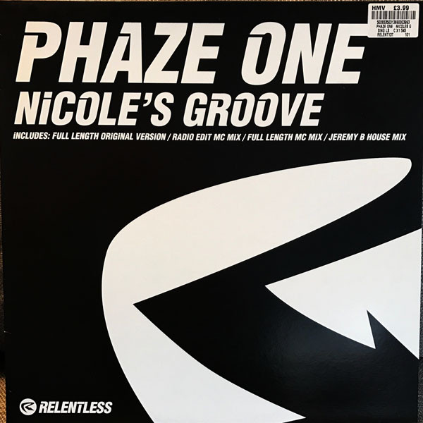 Nicole's Groove by Phaze One - 12", UK. 2001. Electronic/UK Garage, House Very Good (VG) Generic vinyl Nottingham.