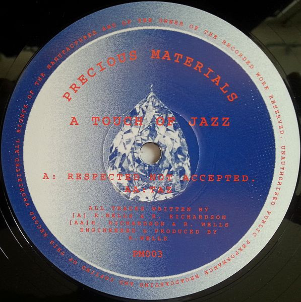 Respected Not Accepted / Taz by A Touch Of Jazz - 12", UK. 1995. Electronic/Drum n Bass Very Good Plus (VG+) Very Good (VG) - vinyl For Sale in Nottingham. - 1