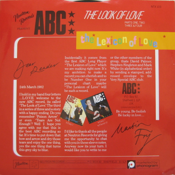 The Look Of Love (Parts One, Two, Three & Four)