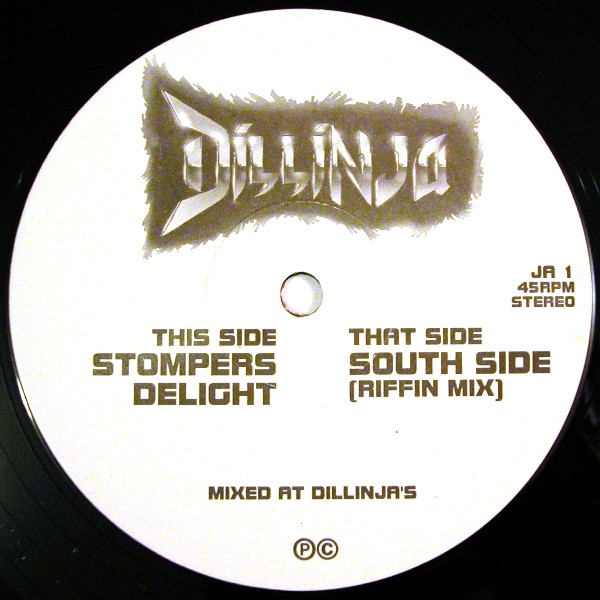 South Side (Riffin Mix) / Stompers Delight by Dillinja - 12", UK. 1994. Electronic/Drum n Bass Very Good Plus (VG+) Generic vinyl Nottingham.