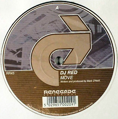Move / Man Bites Dog by DJ Red - 12", UK. 2003. Electronic/Drum n Bass Very Good Plus (VG+) Very Good Plus (VG+) vinyl Nottingham.