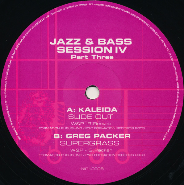 Jazz & Bass Session IV (Part Three) by DJSS* - 2x12", UK. 2003. Electronic/Drum n Bass Mint (M) Mint (M) - vinyl For Sale in Nottingham. - 3
