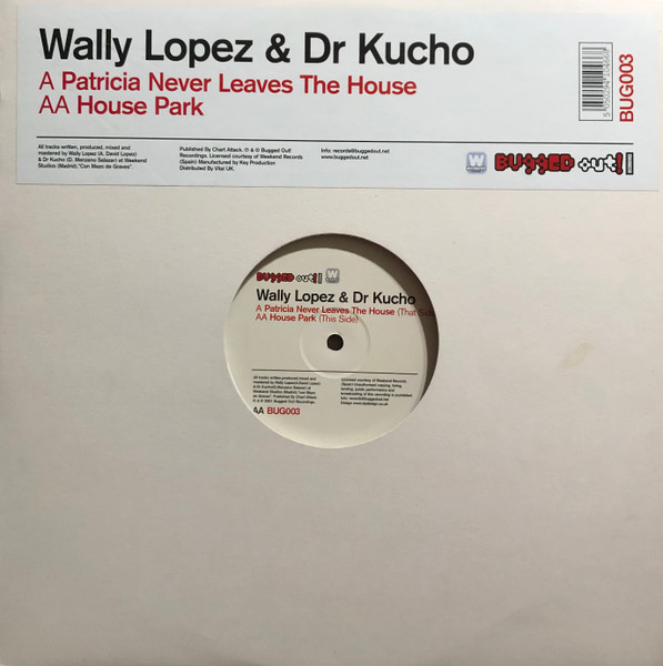 Patricia Never Leaves The House / House Park by Wally Lopez & Dr Kucho* - 12", UK. 2001. Electronic/House Mint (M) Very Good Plus (VG+) vinyl Nottingham.