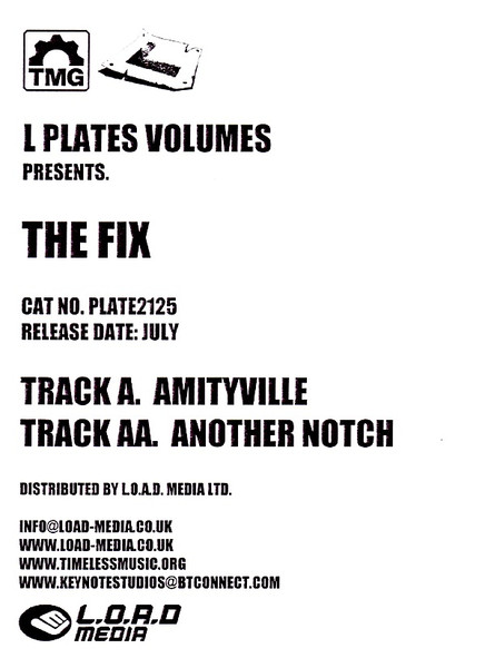 Amityville / Another Notch by The Fix - 12", W/Lbl, UK. 2005. Electronic/Drum n Bass Near Mint (NM or M-) Generic vinyl Nottingham.