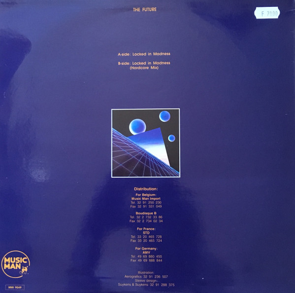 Locked In Madness by The Future - 12", Belgium. 1991. Electronic/Hardcore, Techno Very Good Plus (VG+) Very Good Plus (VG+) - vinyl For Sale in Nottingham. - 2