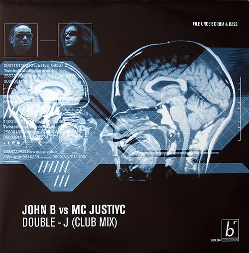 Double - J (Club Mix) by John B vs MC Justiyc - 12", S/Sided, UK. 2000. Electronic/Drum n Bass Very Good Plus (VG+) Very Good Plus (VG+) vinyl Nottingham.