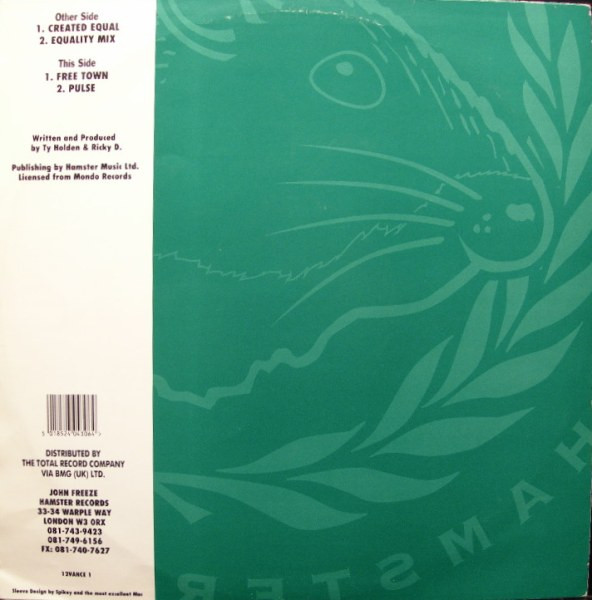 Created Equal by Level.R* - 12", UK. 1992. Electronic/House, Progressive House Very Good Plus (VG+) Generic - vinyl For Sale in Nottingham. - 2