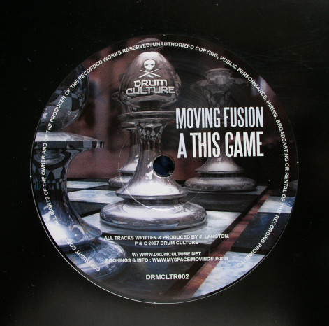 This Game / Elephant Soul by Moving Fusion - 12", UK. 2007. Electronic/Drum n Bass Very Good Plus (VG+) Generic vinyl Nottingham.