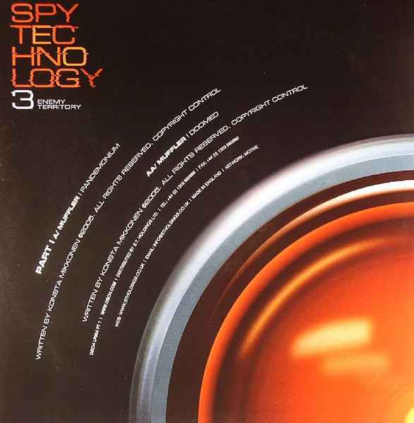Spy Technology 3: Enemy Territory (Part I) by Muffler - 12", UK. 2005. Electronic/Drum n Bass Very Good (VG) Generic - vinyl For Sale in Nottingham. - 4