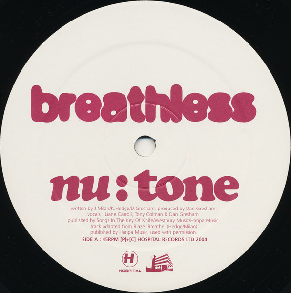 Breathless / Feel It by Nu:Tone - 12", UK. 2004. Electronic/Drum n Bass Near Mint (NM or M-) Very Good Plus (VG+) - vinyl For Sale in Nottingham. - 2