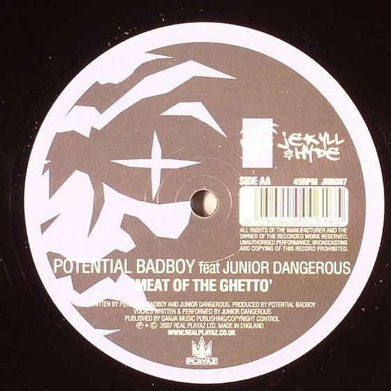 Love Drum & Bass / Meat Of The Ghetto by Potential Bad Boy - 12", UK. 2007. Electronic/Drum n Bass Very Good Plus (VG+) Very Good Plus (VG+) - vinyl For Sale in Nottingham. - 2