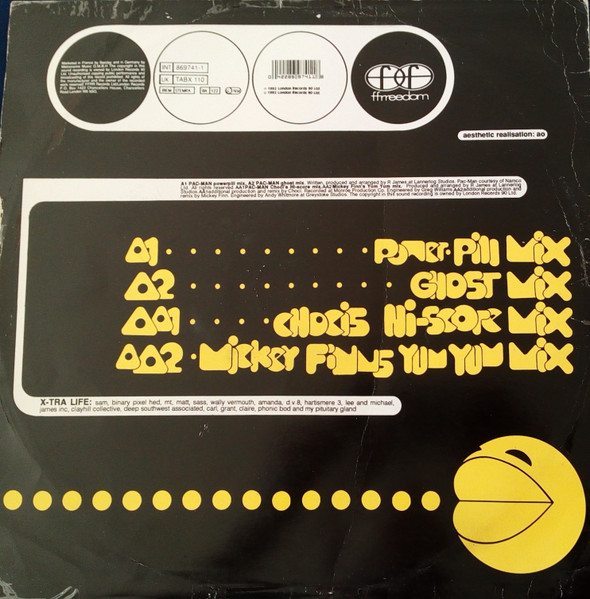 Pac-Man by Power-Pill - 12", Single, Europe. 1992. Electronic/Breakbeat, Hardcore, Techno Very Good (VG) Generic - vinyl For Sale in Nottingham. - 2