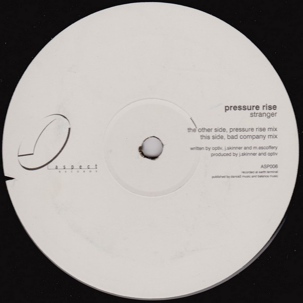 Stranger by Pressure Rise - 12", UK. 1999. Electronic/Drum n Bass Good (G) Generic vinyl Nottingham.