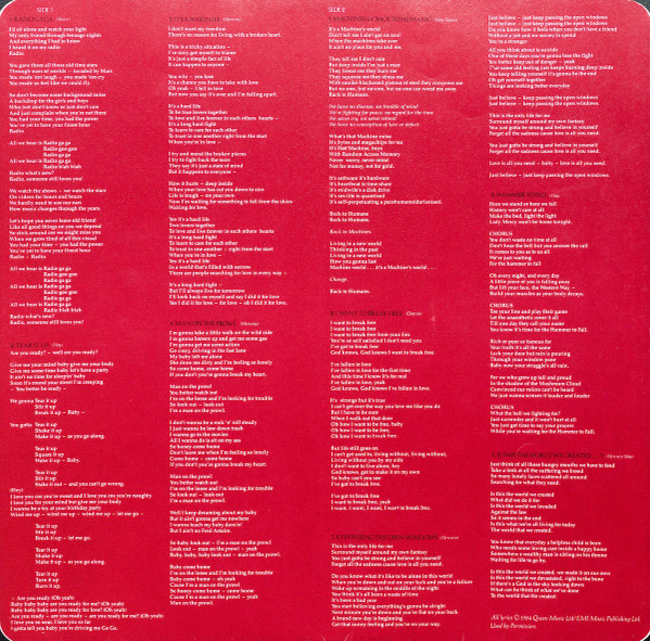 The Works by Queen - LP, Album, Rou, UK. 1984. Rock/Pop Rock Very Good Plus (VG+) Very Good Plus (VG+) - vinyl For Sale in Nottingham. - 6