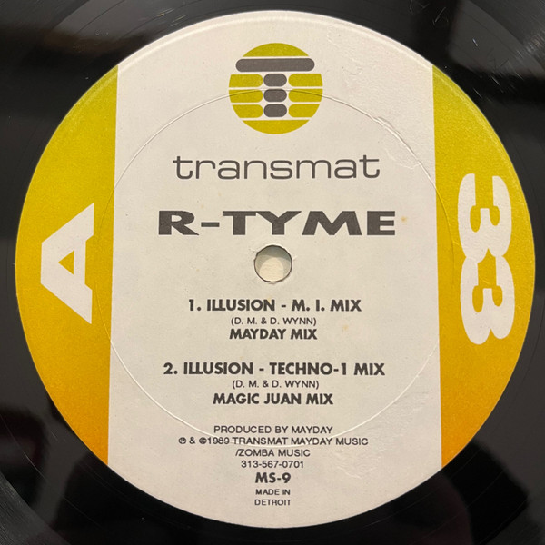 Illusion / R-Theme by R-Tyme - 12", US. 1989. Electronic/Techno Very Good Plus (VG+) Generic vinyl Nottingham.