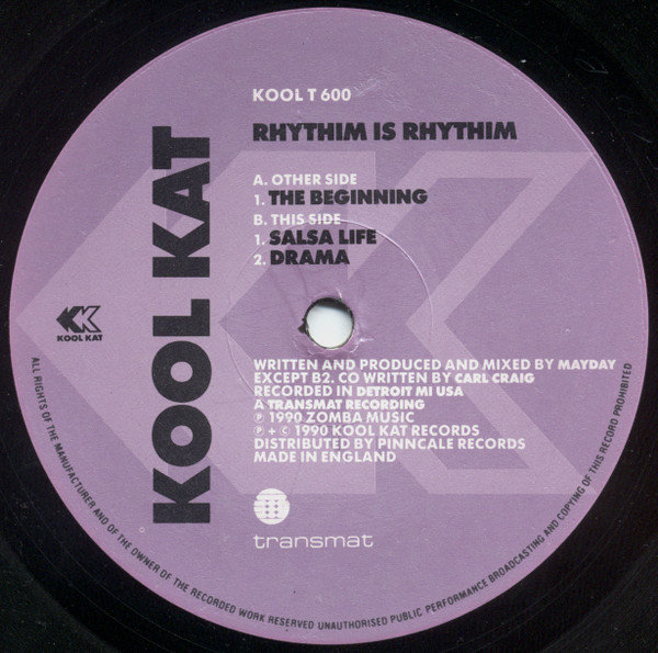 The Beginning by Rhythim Is Rhythim - 12", UK. 1990. Electronic/Techno Very Good (VG) Very Good (VG) - vinyl For Sale in Nottingham. - 3