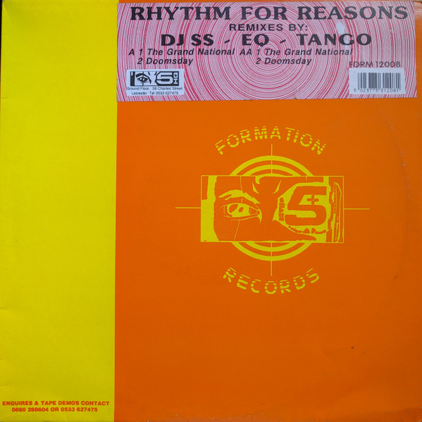 Remixes (By DJ SS, EQ & Tango) by Rhythm For Reasons - 12", UK. 1992. Electronic/Breakbeat, Hardcore Good Plus (G+) Near Mint (NM or M-) - vinyl For Sale in Nottingham. - 5