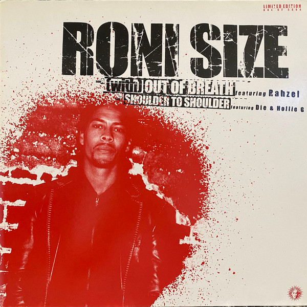 (With) Out Of Breath / Shoulder To Shoulder by Roni Size - 12", Ltd, UK. 2004. Electronic/Drum n Bass Good Plus (G+) Good Plus (G+) vinyl Nottingham.