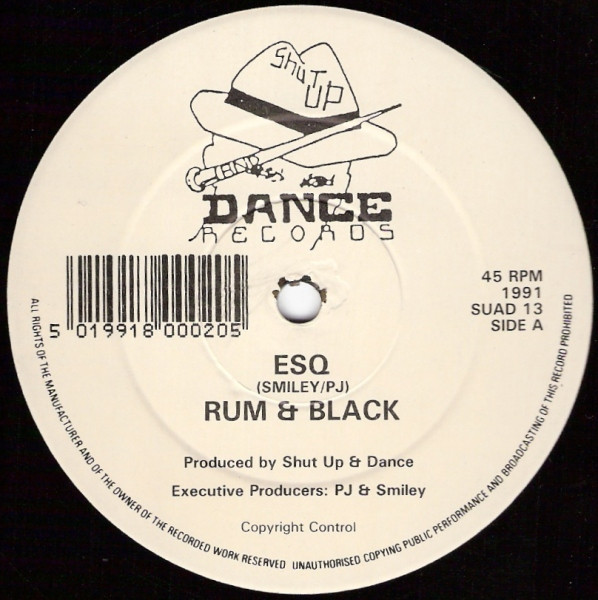 ESQ / Slaves by Rum & Black - 12", UK. 1991. Electronic/Breakbeat, Techno Very Good Plus (VG+) Very Good Plus (VG+) vinyl Nottingham.