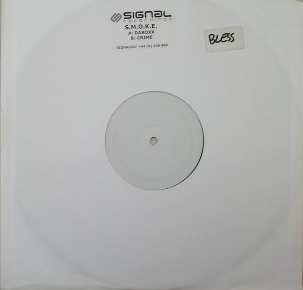 Daroxx / Crime by S.M.O.K.E. - 12", Promo, W/Lbl, UK. 2004. Electronic/Drum n Bass Very Good (VG) Generic vinyl Nottingham.