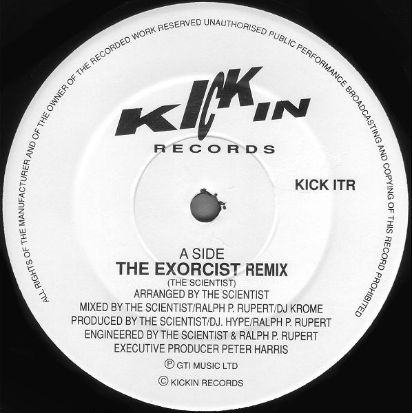 The Exorcist II (The Remix) by The Scientist - 12", UK. 1990. Electronic/Breakbeat, Techno Very Good Plus (VG+) Very Good Plus (VG+) - vinyl For Sale in Nottingham. - 3