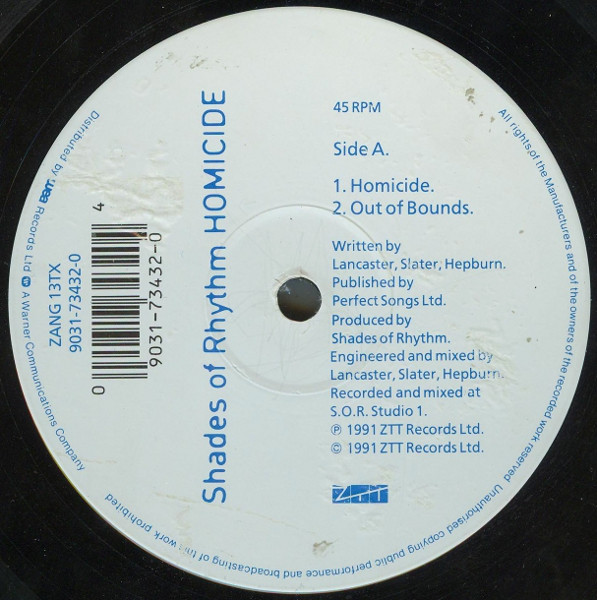Shades Of Remix - Homicide / Exorcist by S/O/R* - 12", UK. 1991. Electronic/Techno Very Good (VG) Generic - vinyl For Sale in Nottingham. - 3
