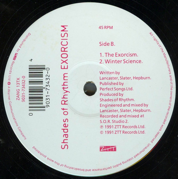 Shades Of Remix - Homicide / Exorcist by S/O/R* - 12", UK. 1991. Electronic/Techno Very Good (VG) Generic - vinyl For Sale in Nottingham. - 4