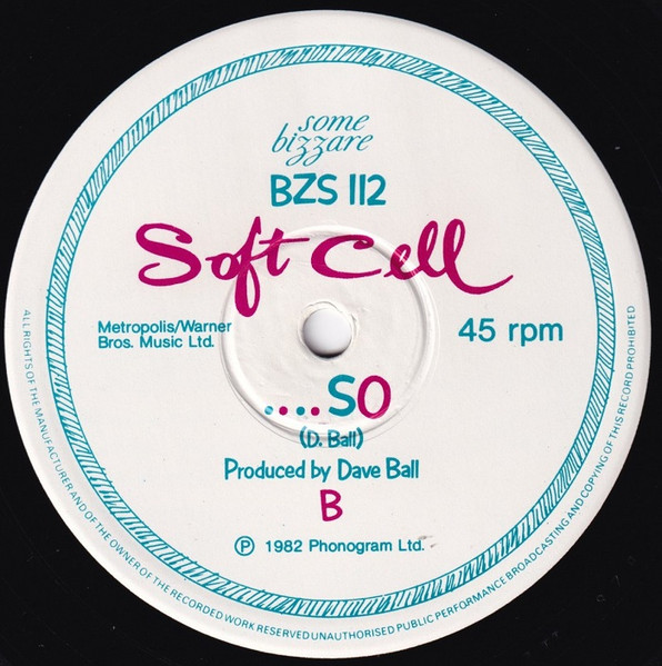 What! by Soft Cell - 12", Single, UK. 1982. Electronic/Synth-pop Very Good (VG) Very Good (VG) - vinyl For Sale in Nottingham. - 4