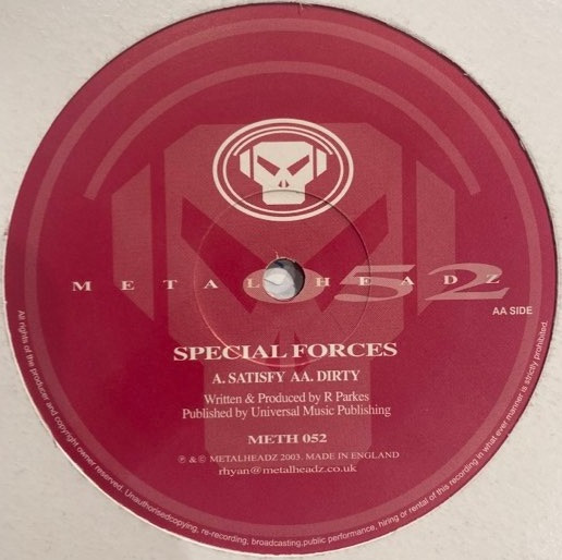 Satisfy / Dirty by Special Forces - 12", UK. 2003. Electronic/Drum n Bass Near Mint (NM or M-) Near Mint (NM or M-) - vinyl For Sale in Nottingham. - 3