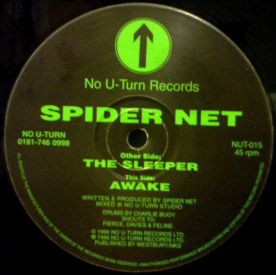 The Sleeper by Spider Net - 12", UK. 1996. Electronic/Drum n Bass Very Good (VG) Very Good (VG) - vinyl For Sale in Nottingham. - 3